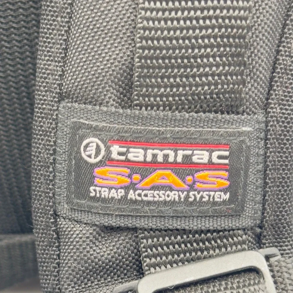 Tamrac Camera Backpack Black Grey SAS Strap Accessory System Vintage Medium Bag